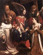 Francois Gerard Holy Family with St Bruno and St Helena oil on canvas